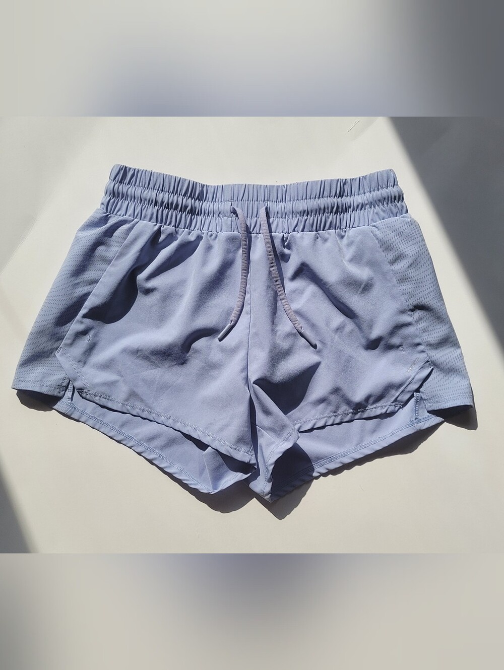 Women’s Light Lavender Periwinkle Active Shorts with Elastic Waist